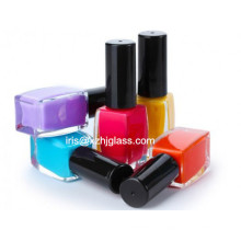 15ml Square Empty Nail Polish Bottle with Cap and Brush